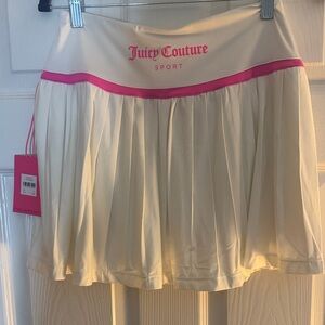 Juicy Couture Cream Skirt with Pink Accent